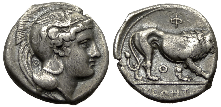 Hyele Nomos, Athena / lion