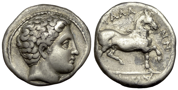 Phalanna AR Drachm, c. 370-330 BC