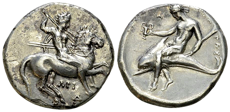 Tarentum AR Nomos, c. 315-302 BC