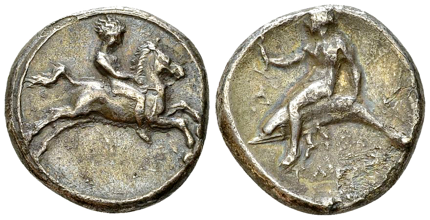 Tarentum AR Nomos, c. 390-385 BC