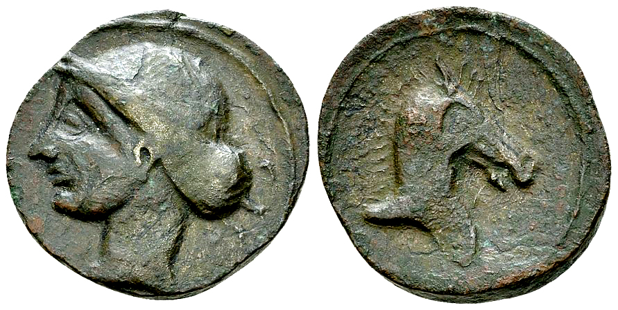 Punic Spain AE Unit, c. 237-209 BC