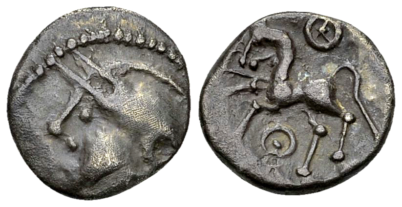 Aedui AR Quinarius, c. 80-50 BC