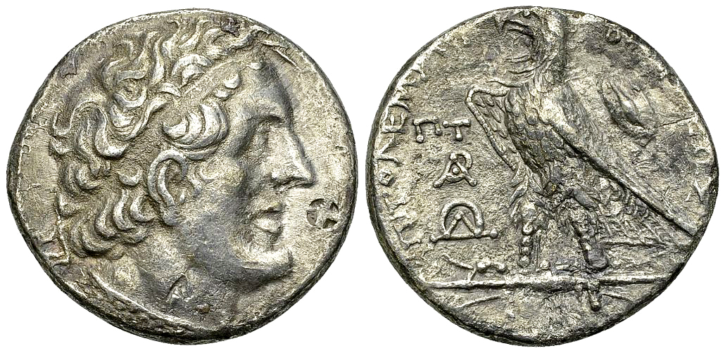 Ptolemaios II Philadelphos AR Tetradrachm, Ptolemais