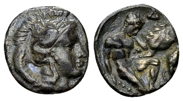 Tarentum AR Diobol, c. 380-325 BC