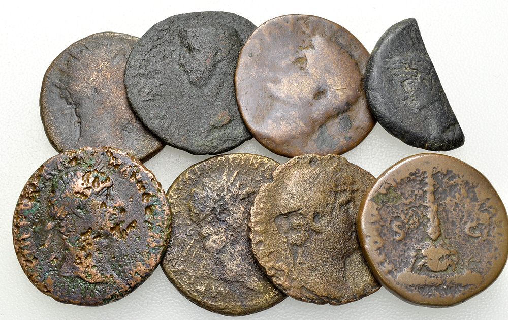 Lot of 8 Roman imperial AE middle bronzes
