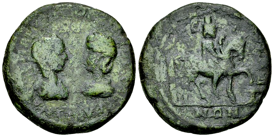Gordianus III, with Tranquillina AE Pentassarion, Istros