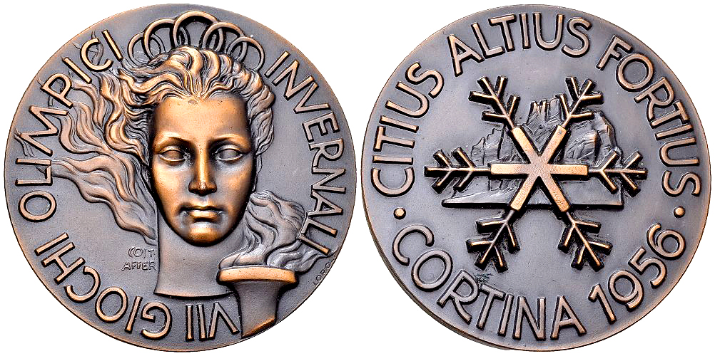 Cortina 1956, Olympic Games AE Participant's Medal