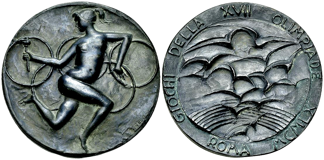 Rome 1960, Olympic Games AE Participant's Medal