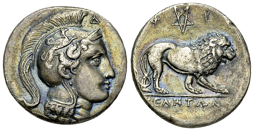Velia AR Nomos, c. 300-280 BC, Philistion group