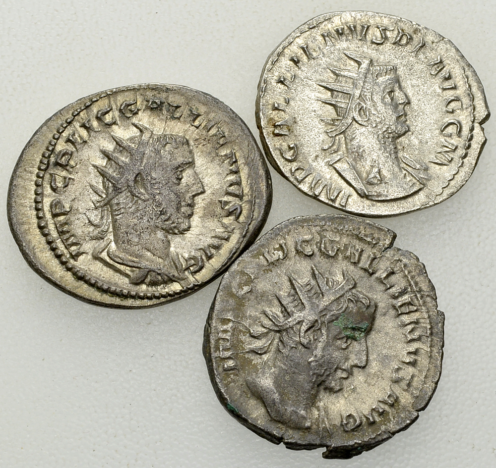 Roman Empire, Lot of 3 AR Antoniniani