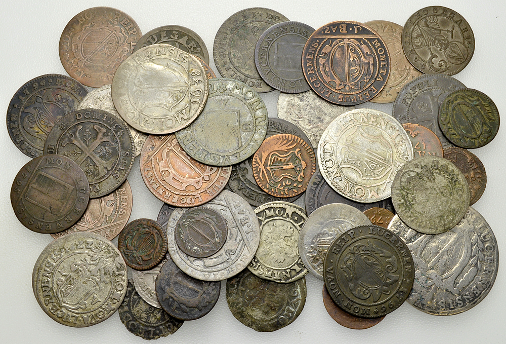 Luzern, Lot von 44 Kantonalmünzen