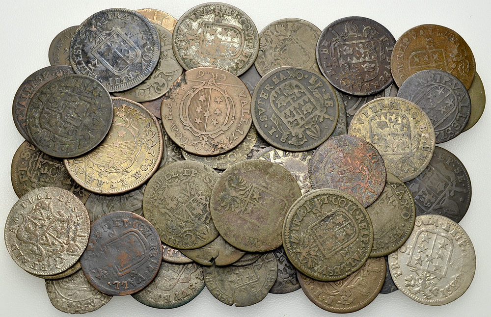 Wallis, Lot von 55 Kantonalmünzen
