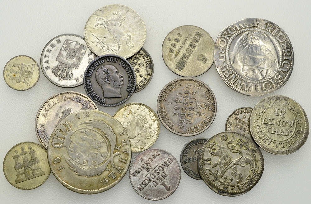 Germany, Lot of 17 AR coins