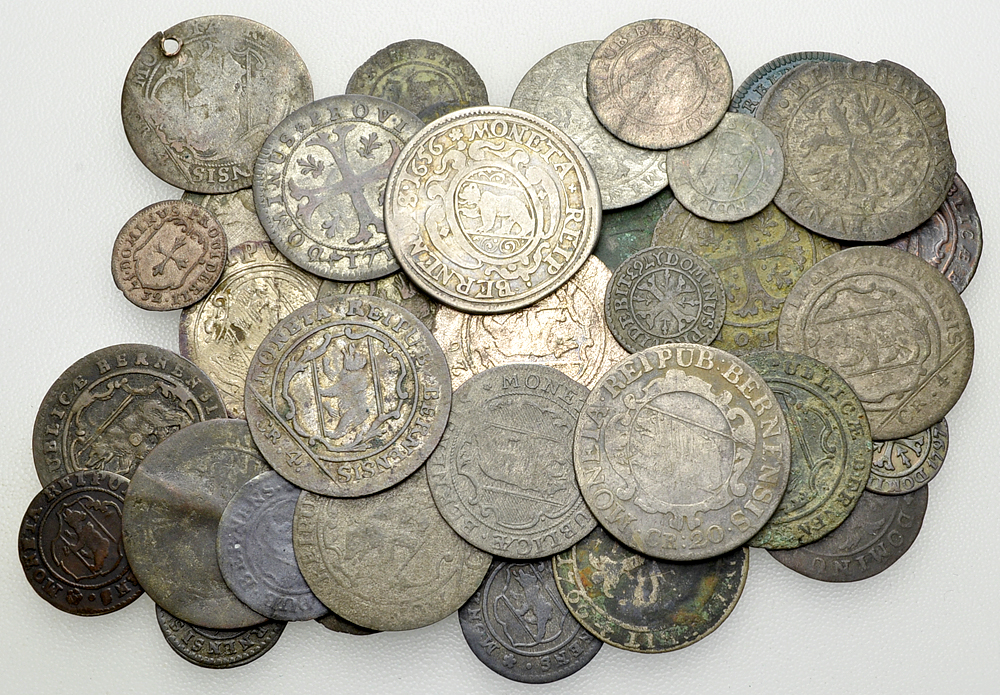 Bern, Lot von 41 Kantonalmünzen