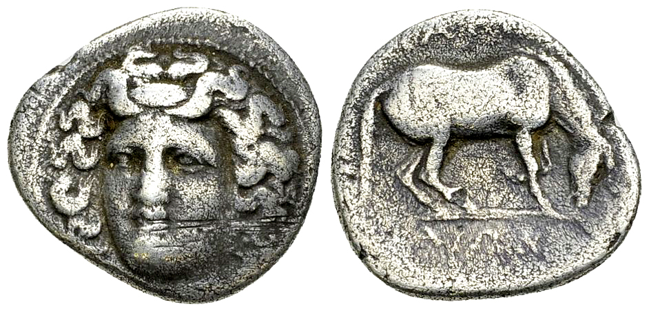 Larissa AR Drachm, c. 356-342 BC