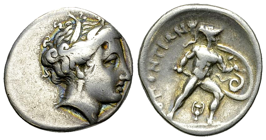 Lokri Opuntii AR Triobol, c. 330's BC