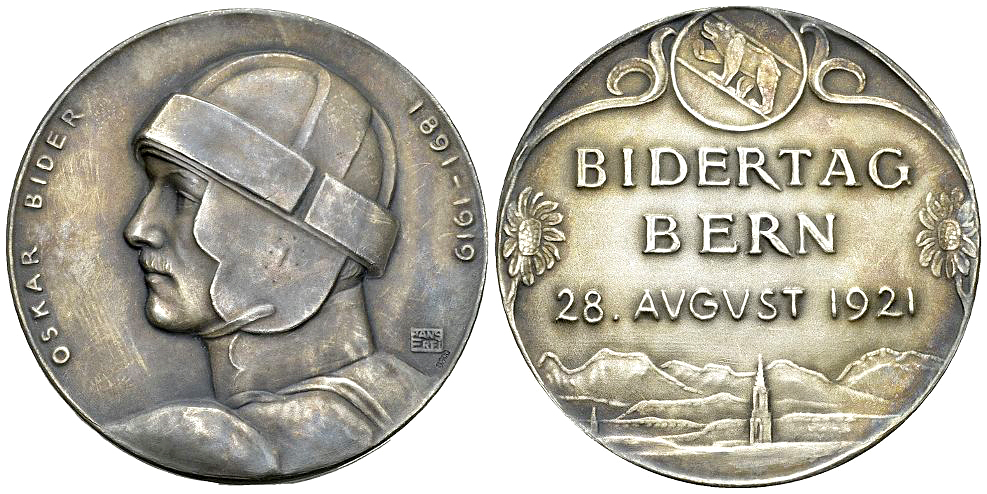 Bern, AR Medaille 1921, Bider-Tag