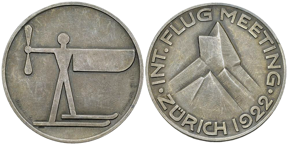 Zürich, AR Medaille 1922, Int. Flug-Meeting