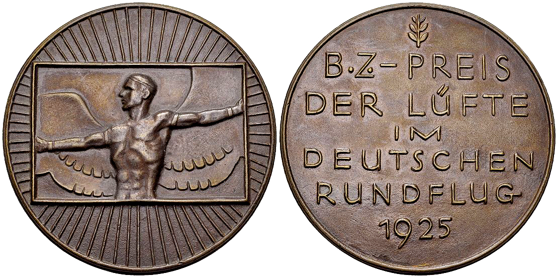 Weimarer Republik, AE Medaille 1925, Deutscher Rundflug