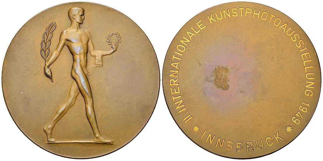Innsbruck, AE Medaille 1949, Kunstphotoausstellung
