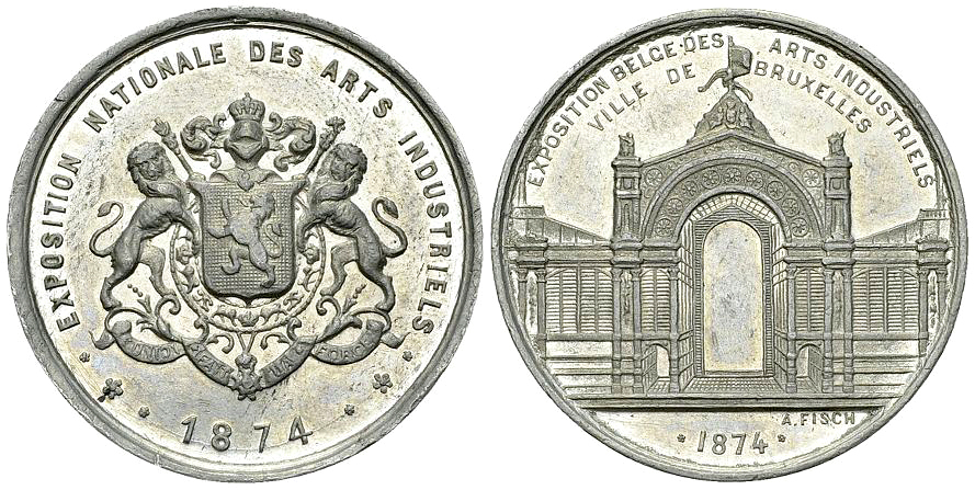Belgium, WM Medal 1874