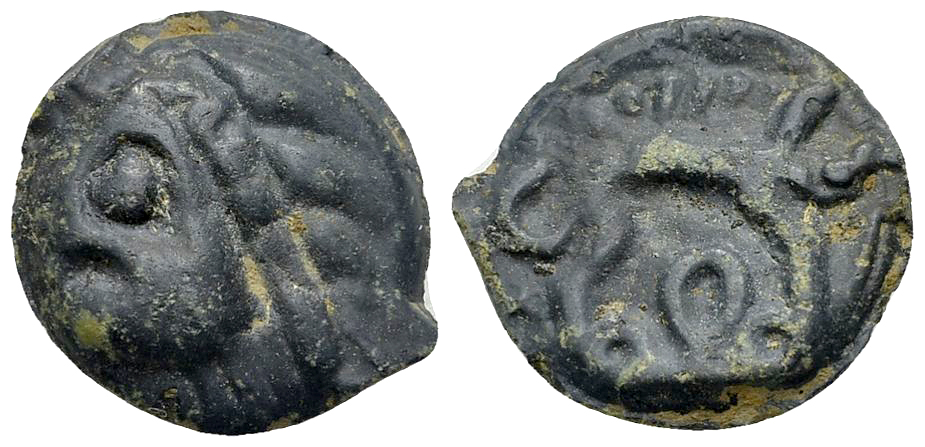 Leuci AE cast potin unit, c. 100-50 BC