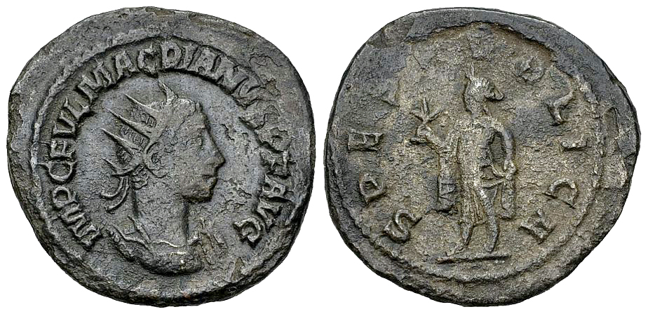 Macrianus BI Antoninianus, Spes reverse