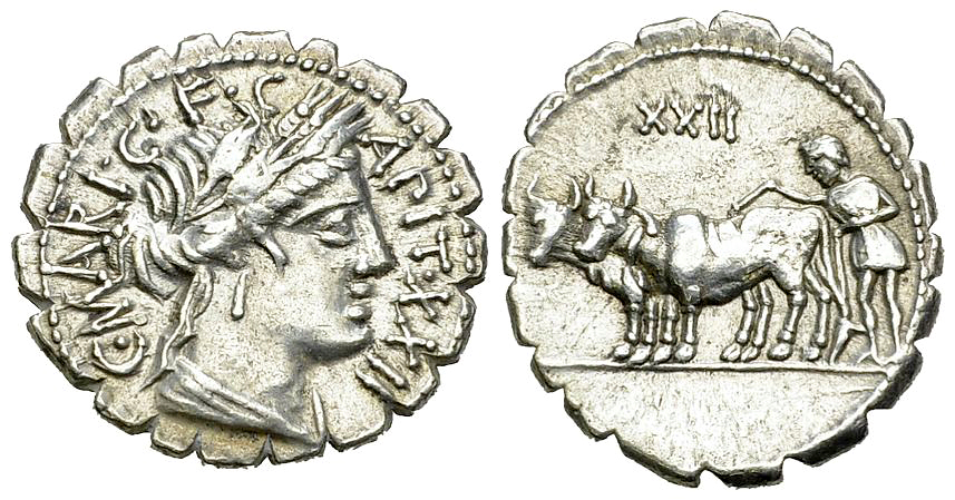 C. Marius Capito AR Denarius, 81 BC