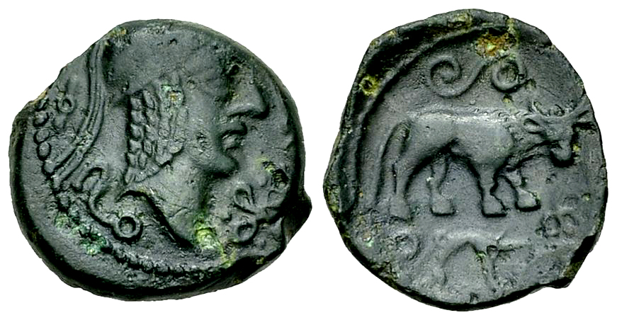 Veliocasses AE Unit, c. 50-40 BC