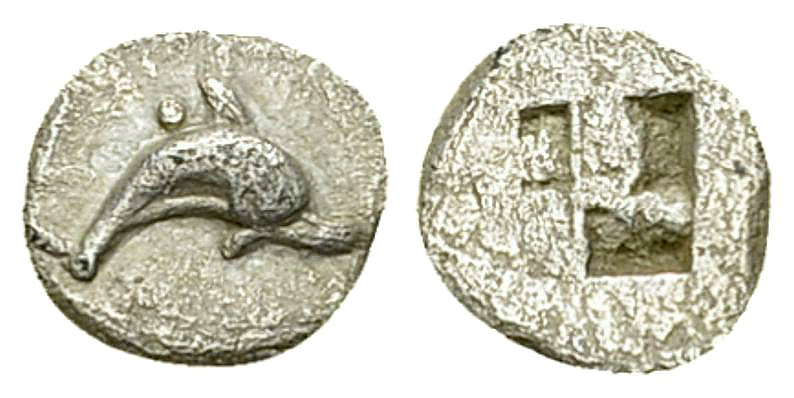 Thasos AR Tetartemorion, c. 435-411 BC