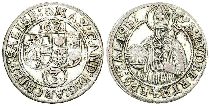 Salzburg, AR Groschen 1681