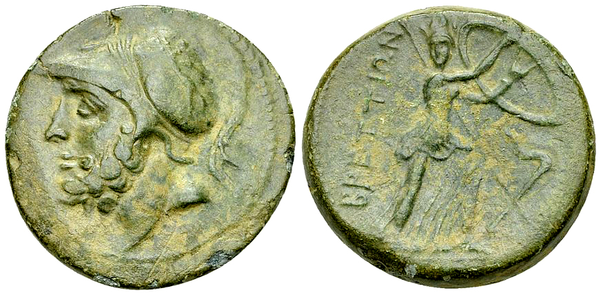 The Bretttii, AE Double Unit, c. 208-203 BC