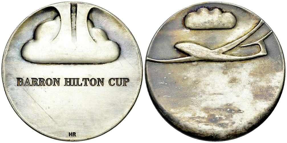 World, Silvered AE Medal n.d., Barron Hilton Cup