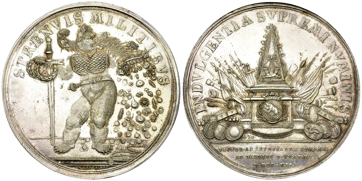 Bern, AR Verdienstmedaille 1712, 2. Villmergerkrieg