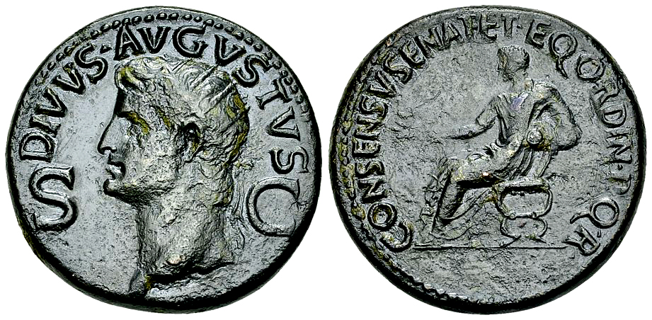 Divus Augustus AE Dupondius