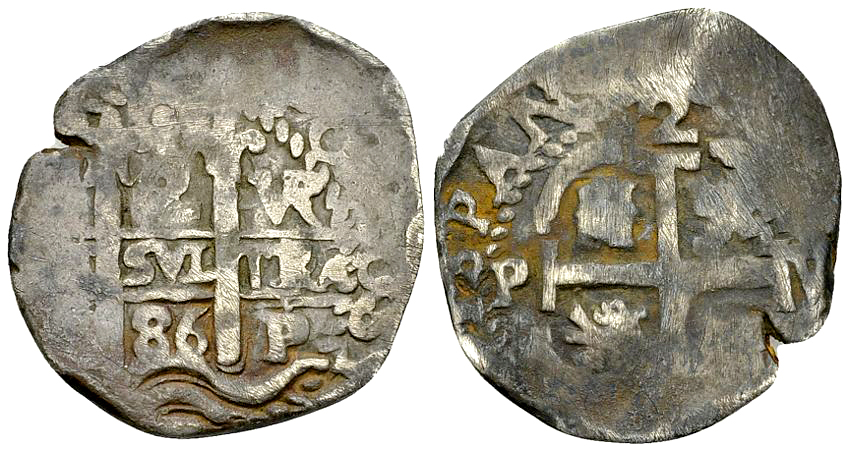 Bolivia AR 2 Reales 1686, Potosí