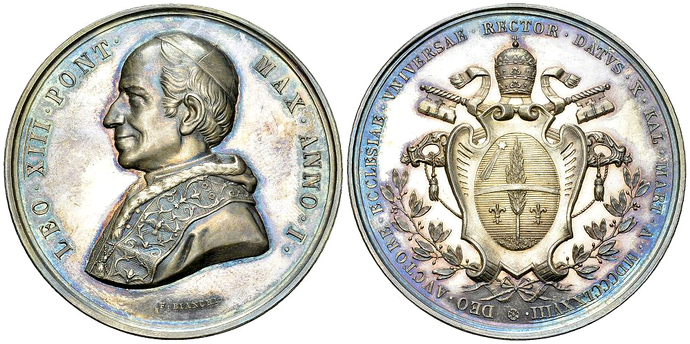 Leo XIII, AR Medaglia 1878