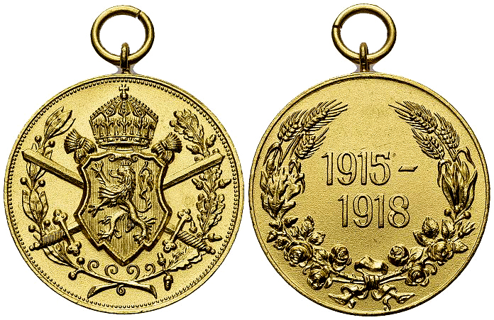 Bulgaria gilt AE Medal 1918