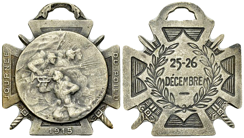 France, Médaille en bronze argenté 1915