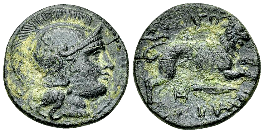 Lysimachos AE19, Lion reverse