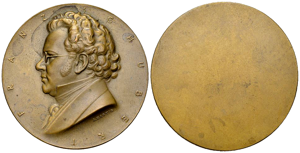 Austria, AE Medaille 1924, Franz Schubert