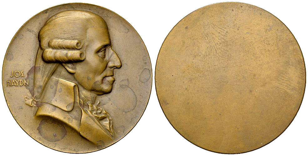 Austria, AE Medaille o.J., Joseph Haydn